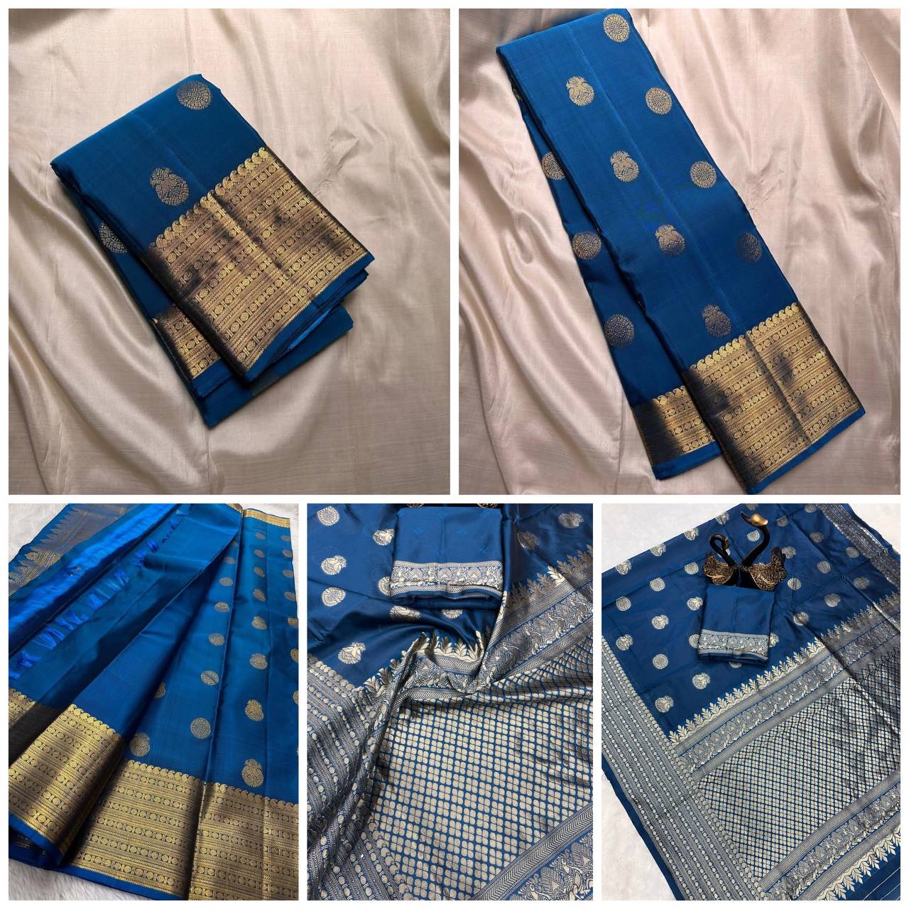 Lightweight Organic Banarasi Lichi Silk Wedding Saree