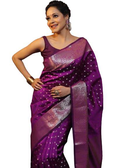 Premium Organic Banarasi Lichi Silk Wedding Saree