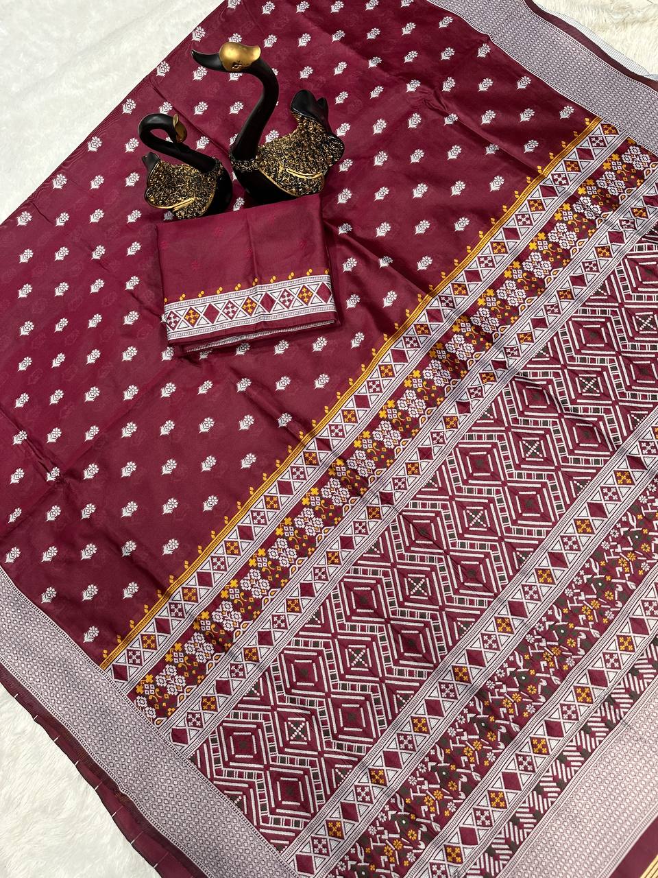 Classic Comfort Organic Banarasi Lichi Silk Wedding Saree