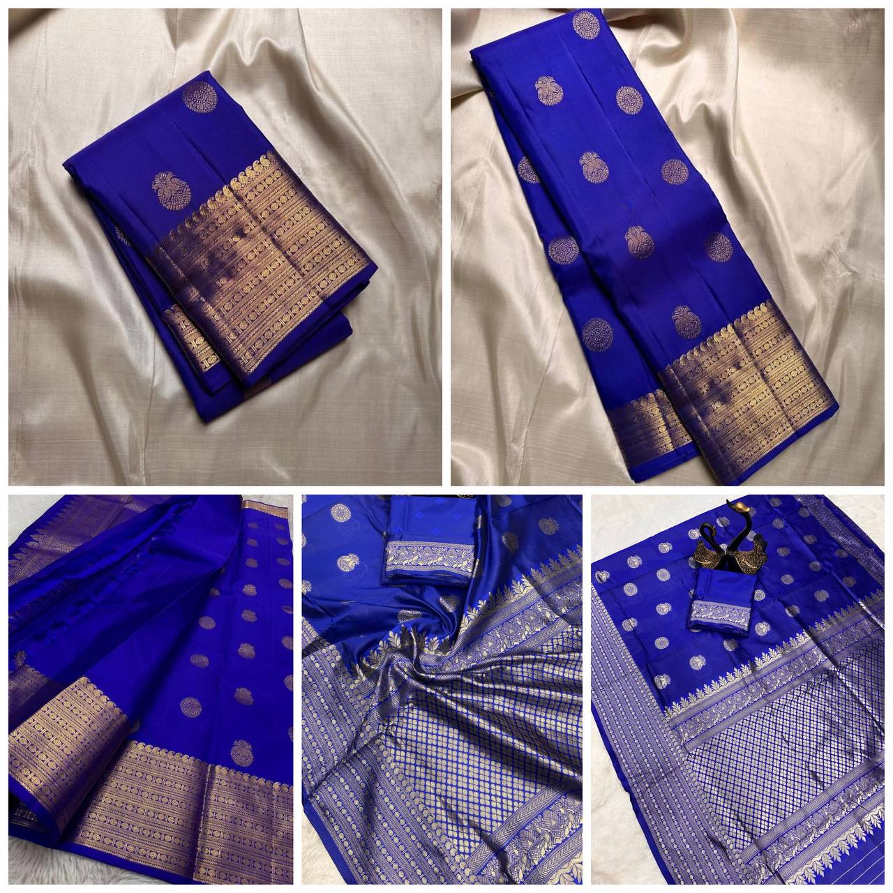 Lightweight Organic Banarasi Lichi Silk Wedding Saree