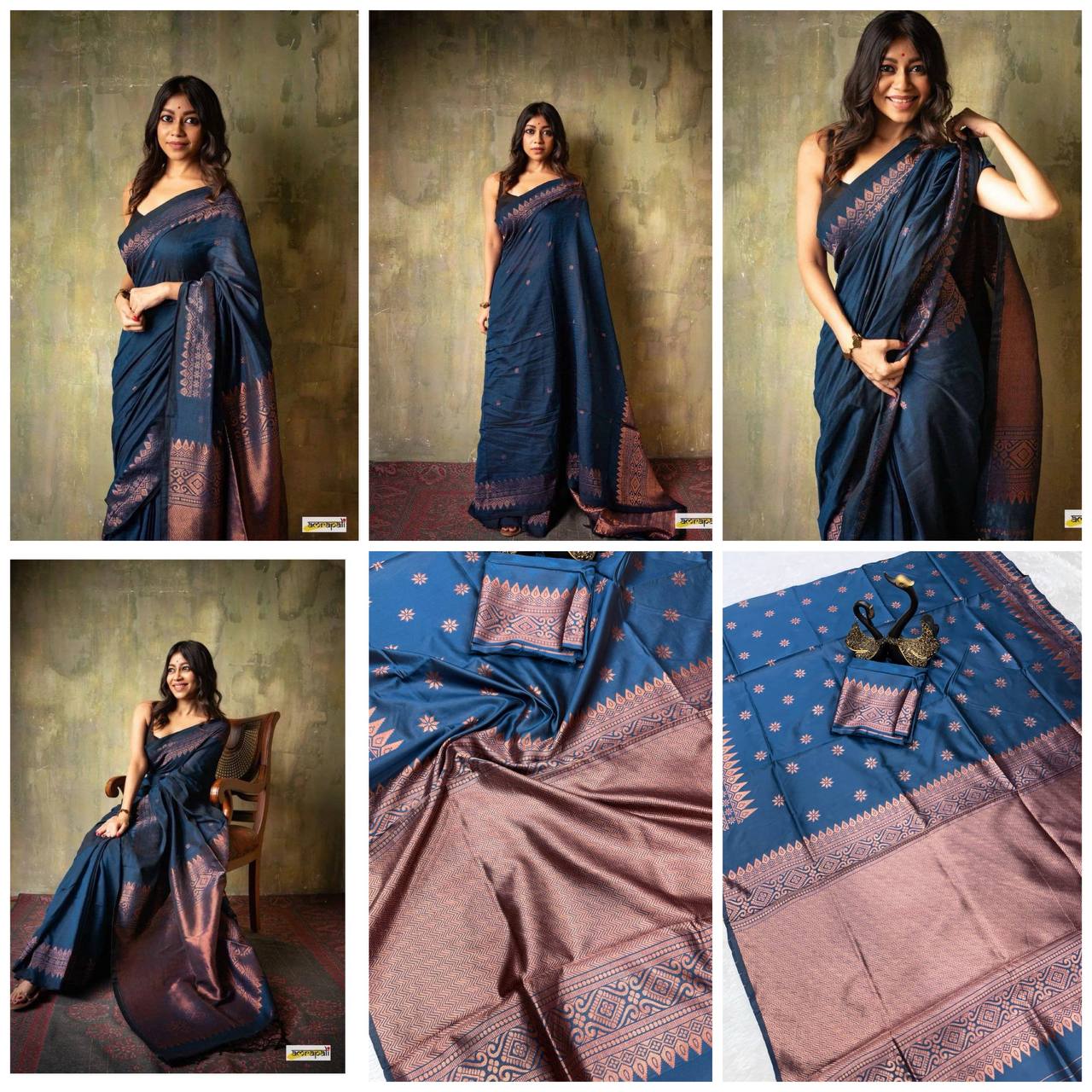 Light Feel Organic Banarasi Lichi Silk Wedding Saree