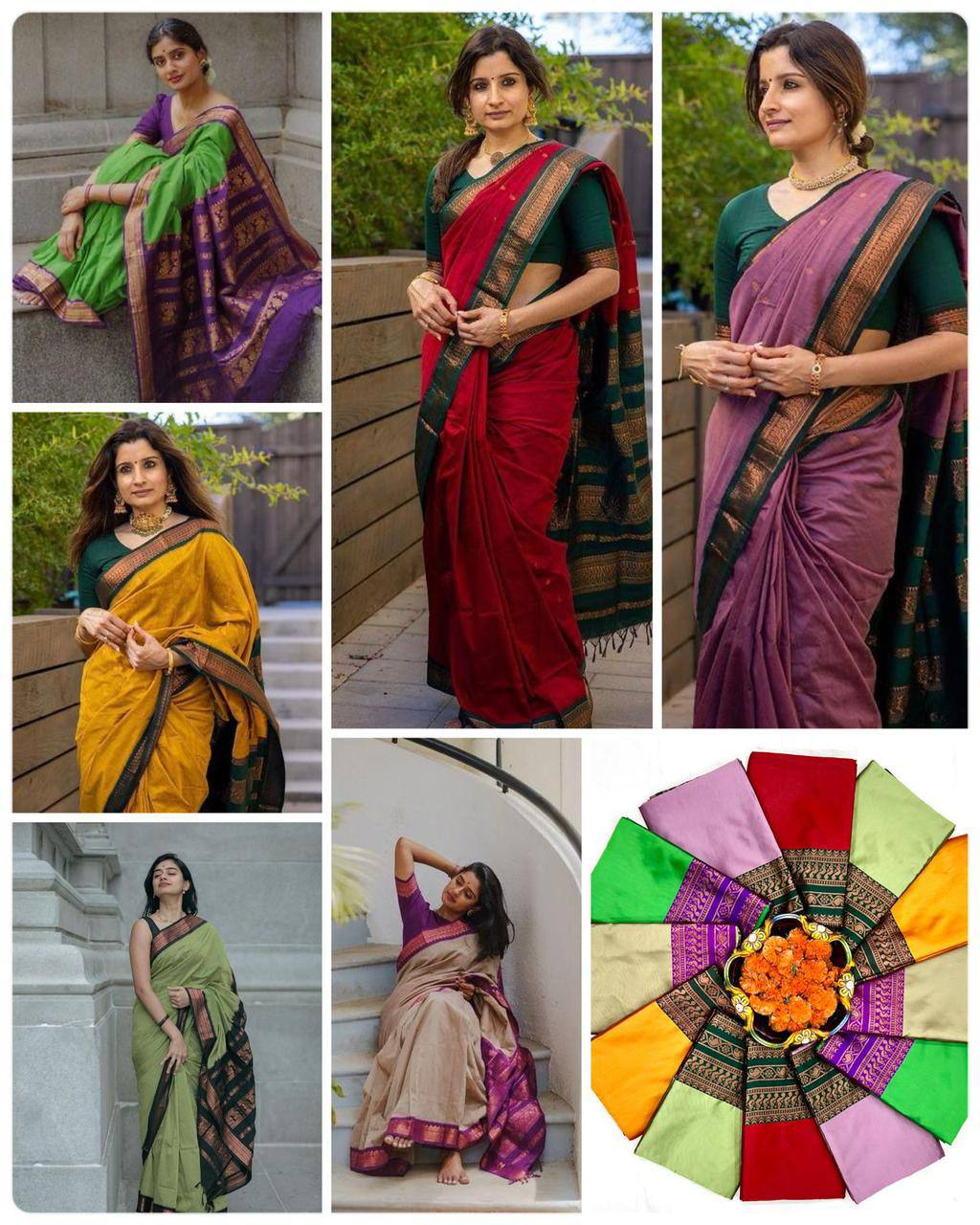 Heavy Drape Organic Banarasi Lichi Silk Wedding Saree