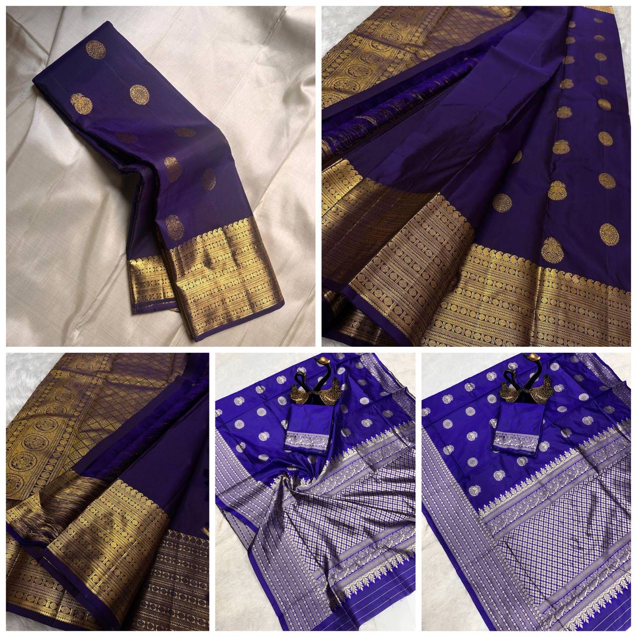 Lightweight Organic Banarasi Lichi Silk Wedding Saree