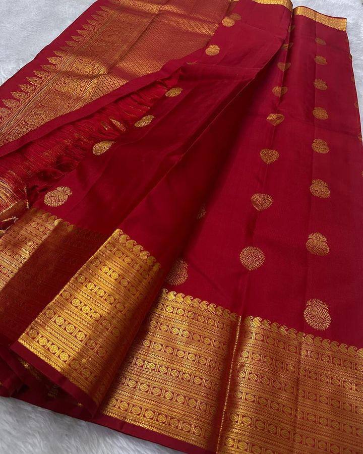 Lightweight Organic Banarasi Lichi Silk Wedding Saree