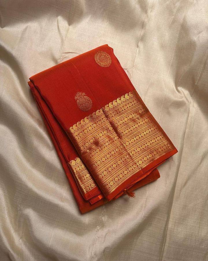 Lightweight Organic Banarasi Lichi Silk Wedding Saree