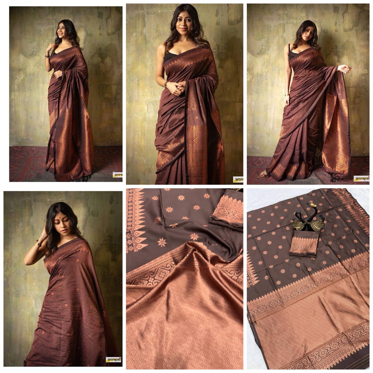 Light Feel Organic Banarasi Lichi Silk Wedding Saree