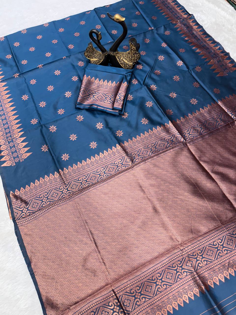 Light Feel Organic Banarasi Lichi Silk Wedding Saree