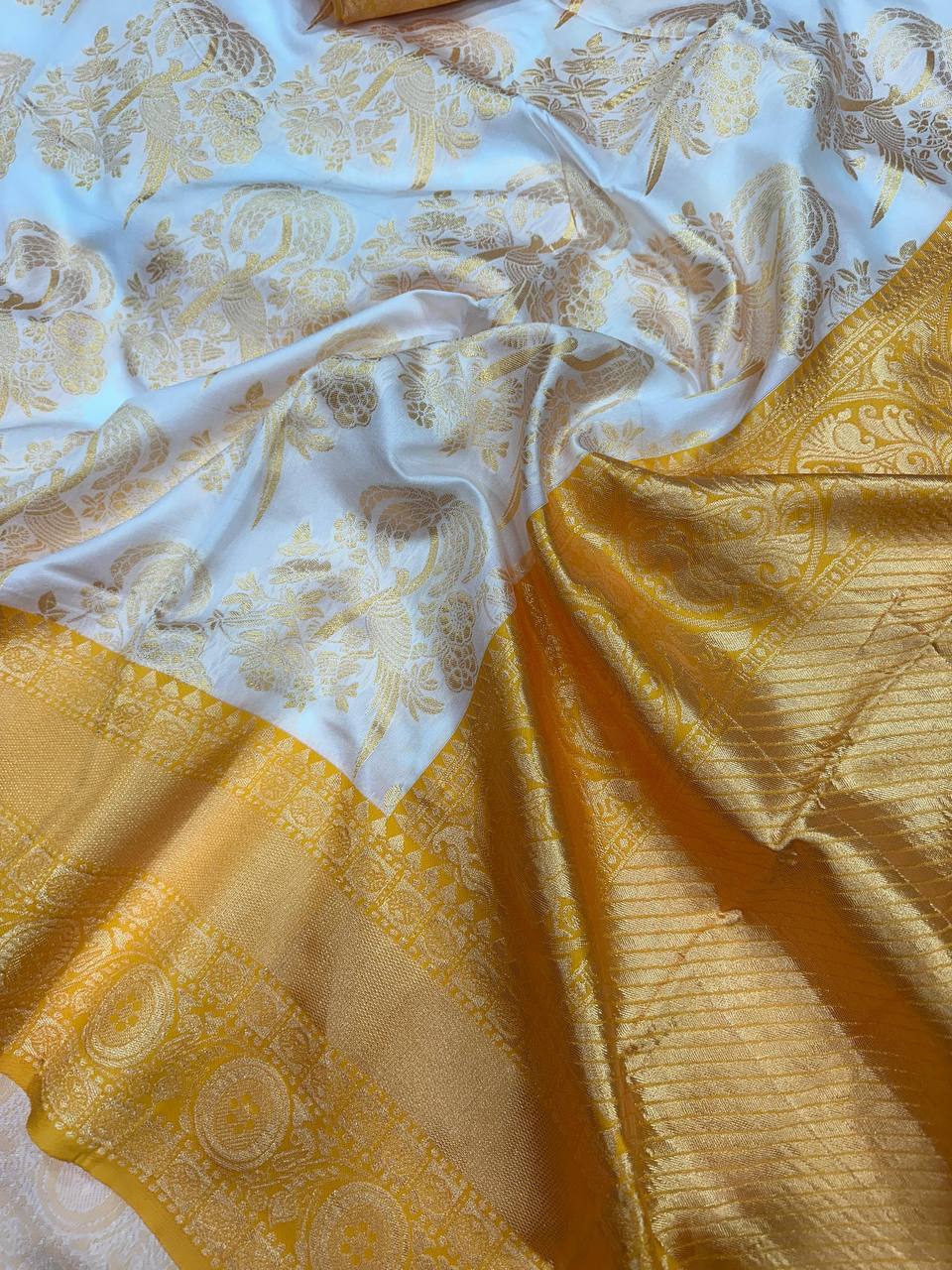 Premium Comfort Organic Banarasi Lichi Silk Wedding Saree
