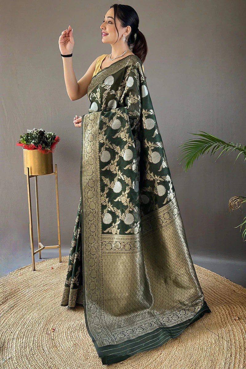 Premium Lilan Slub Soft Cotton Saree with Rich Weaving Blouse