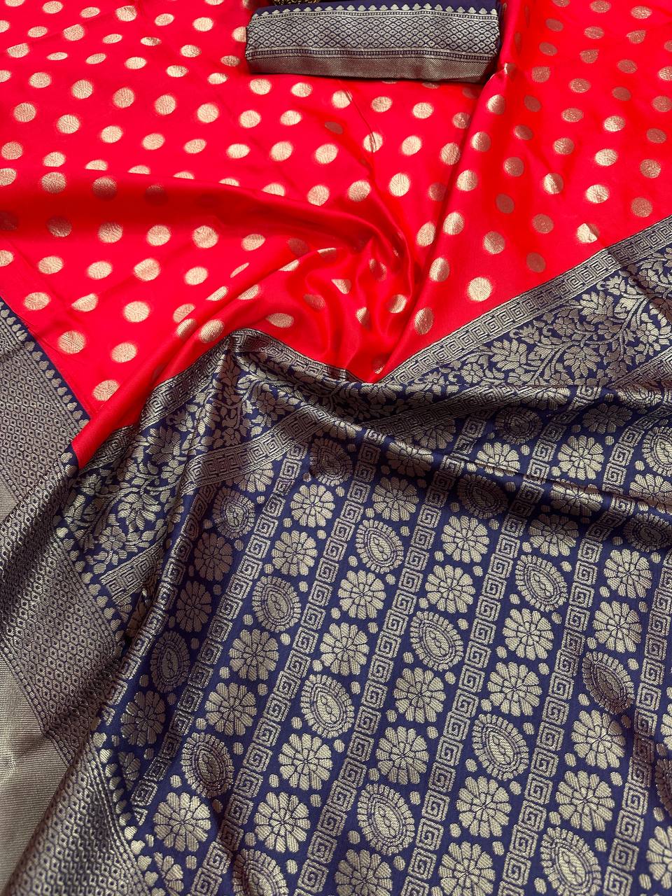 Comfort Fit Organic Banarasi Lichi Silk Wedding Saree