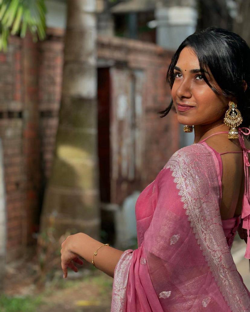 New Slab Weaving Lilan Soft Cotton Saree with Rich Blouse