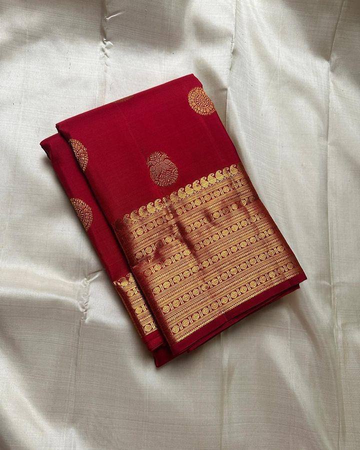 Lightweight Organic Banarasi Lichi Silk Wedding Saree