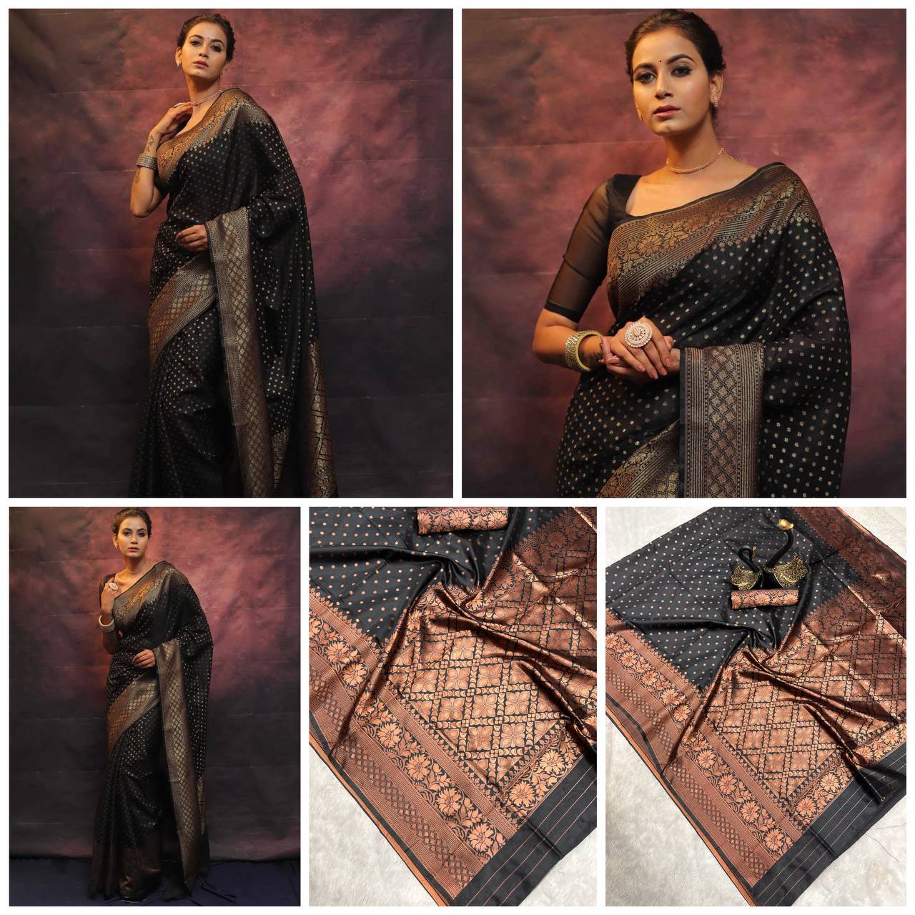 Soft Touch Organic Banarasi Lichi Silk Wedding Saree