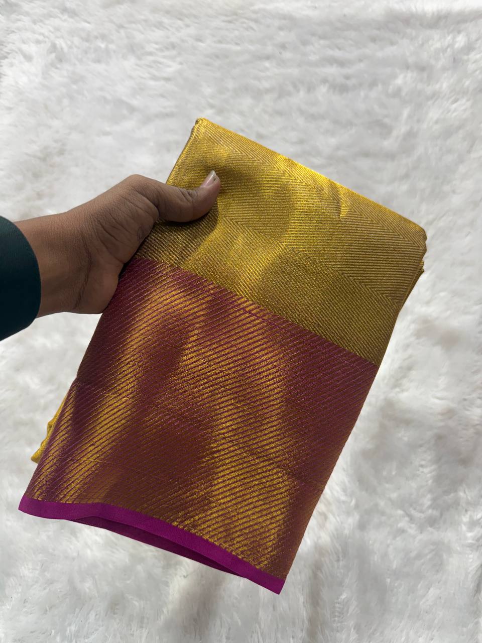 Banarasi Tissue Katan Zari Saree with Brocade Design